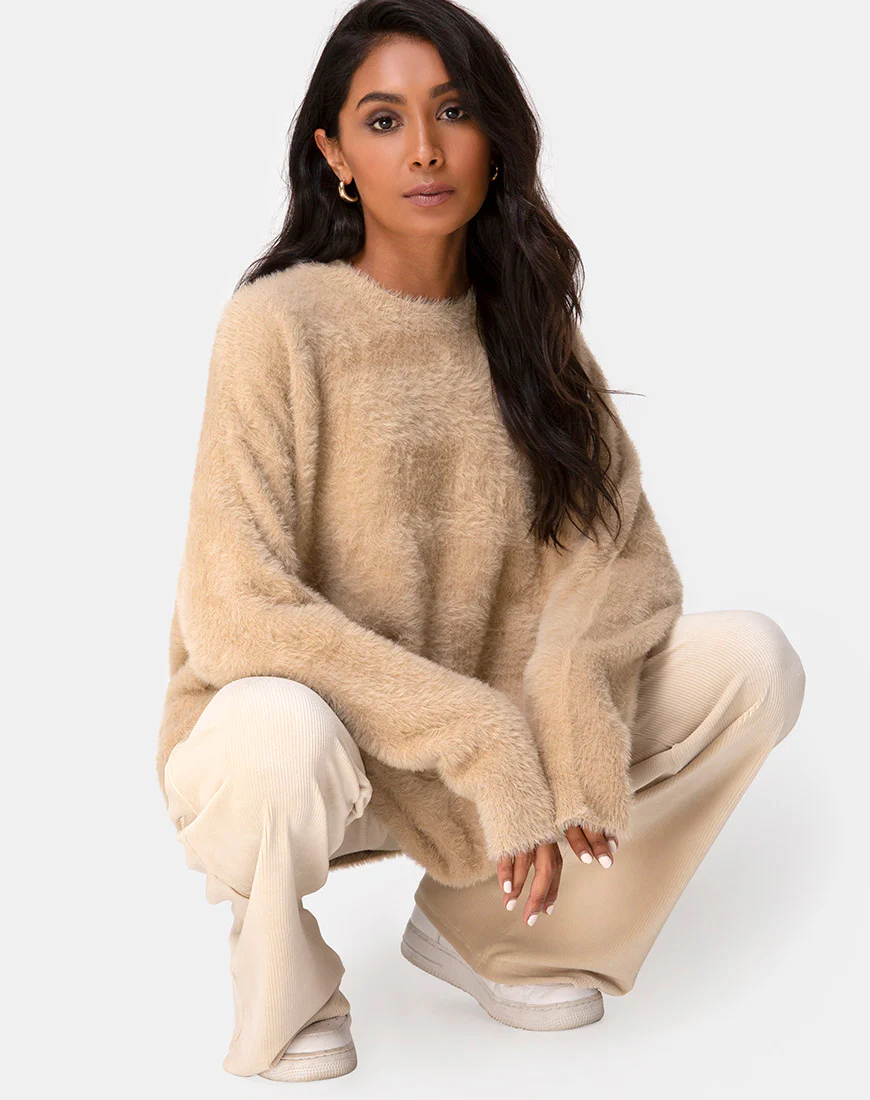 Edgen Jumper in Knit Sand - Image 6