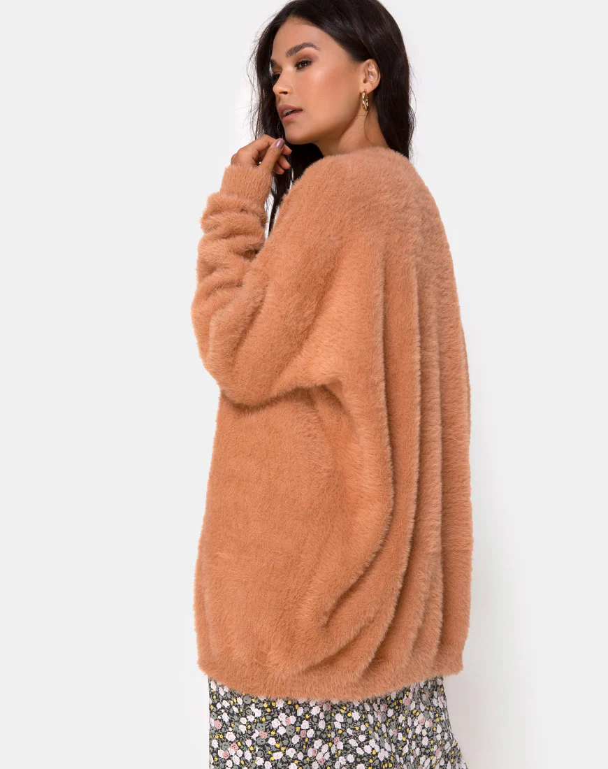 Edgen Jumper in Knitted Tan - Image 5