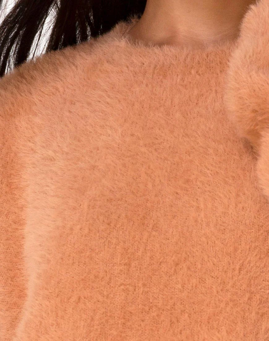 Edgen Jumper in Knitted Tan - Image 8