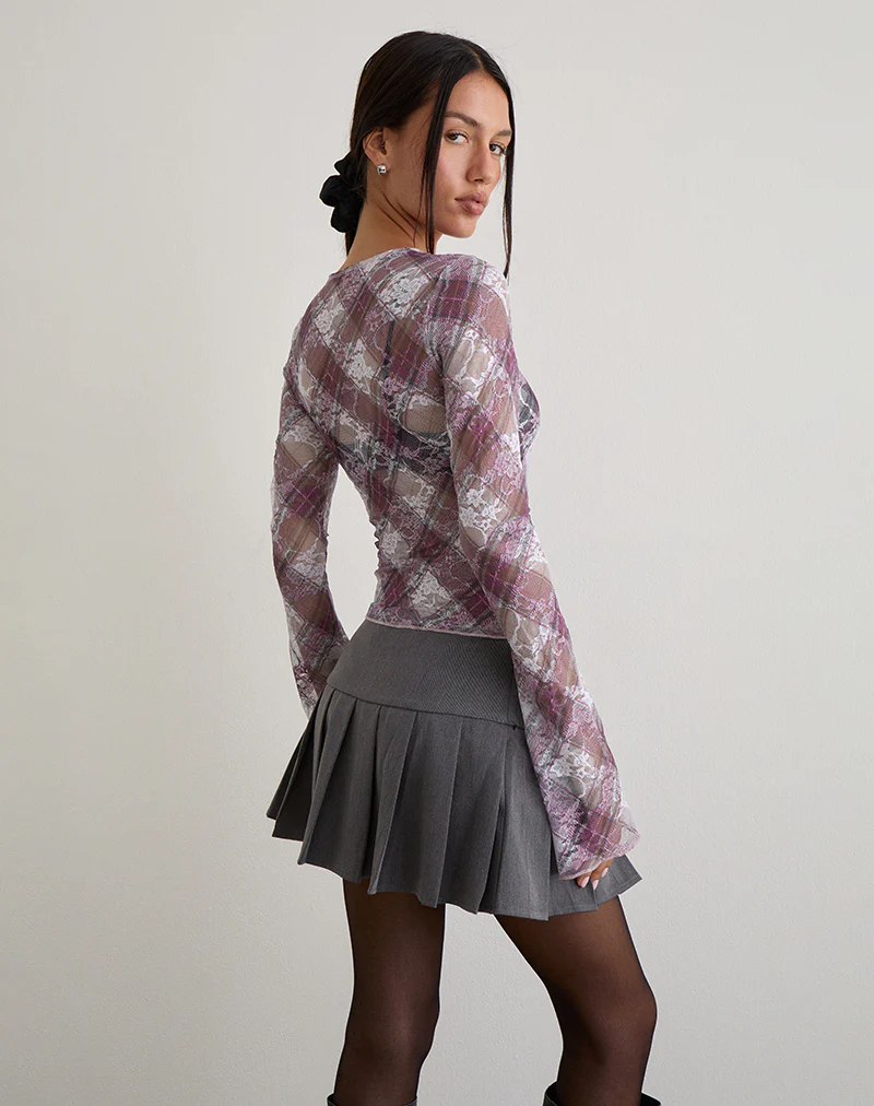 Eireen Top in Country Check Multi - Image 4