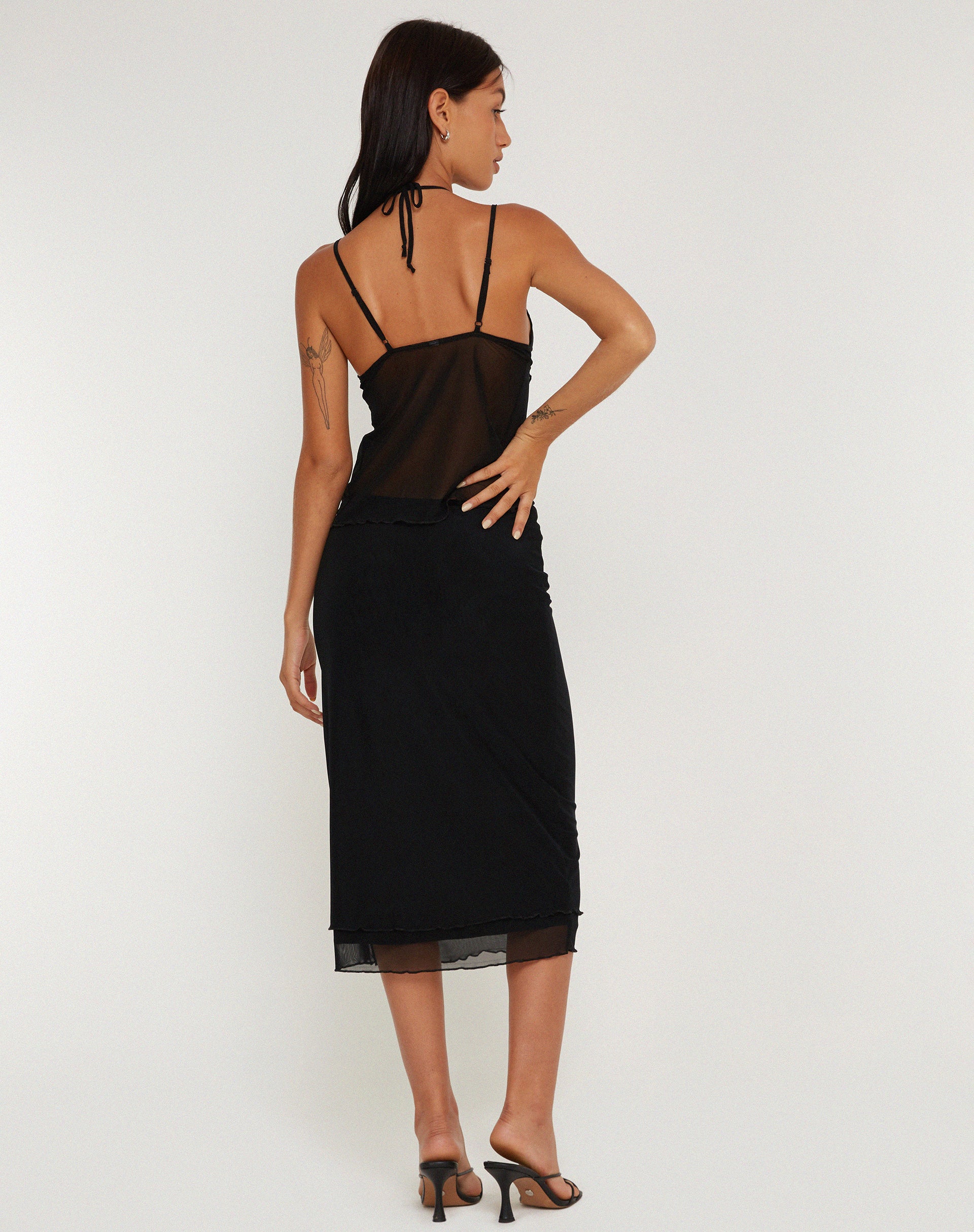 Eldonia Midi Skirt in Black - Image 3