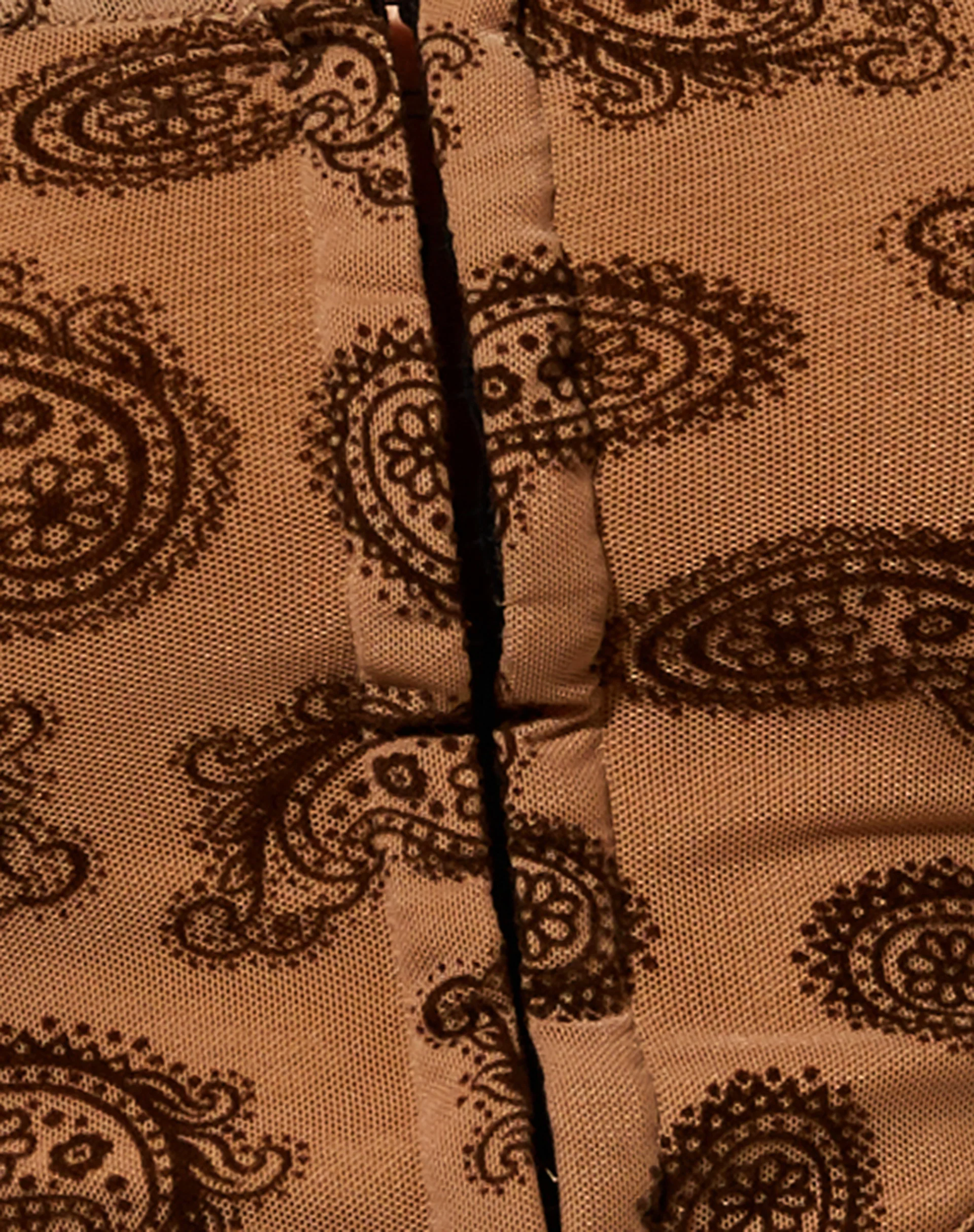 Elix Crop Top in Persian Night Flock Brown - Image 5