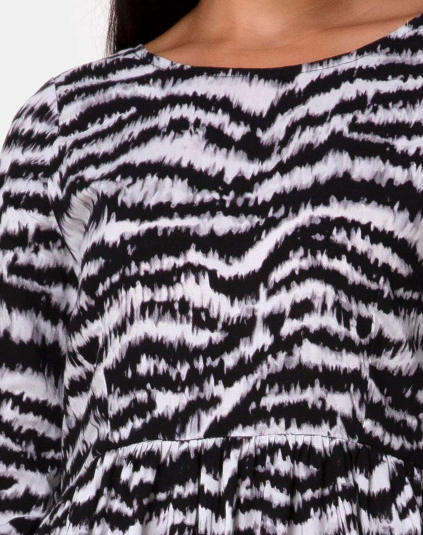 Ellery Dress Animal Drip Grey - Image 5