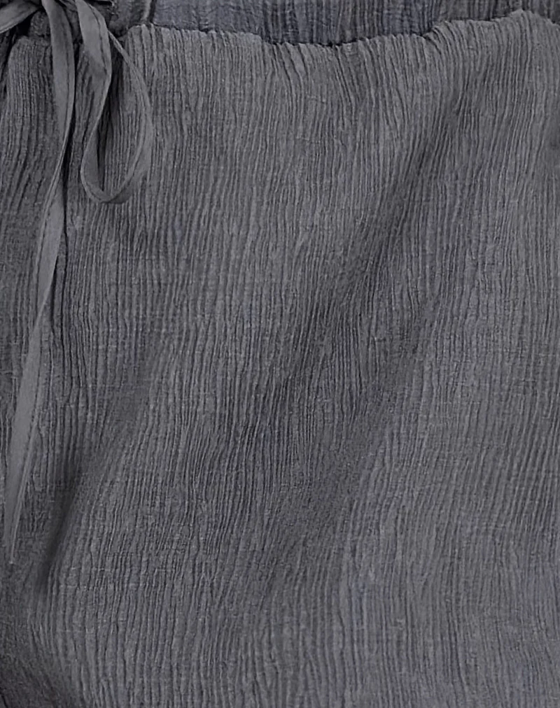 Elletra Short in Crinkle Chiffon Grey - Image 5