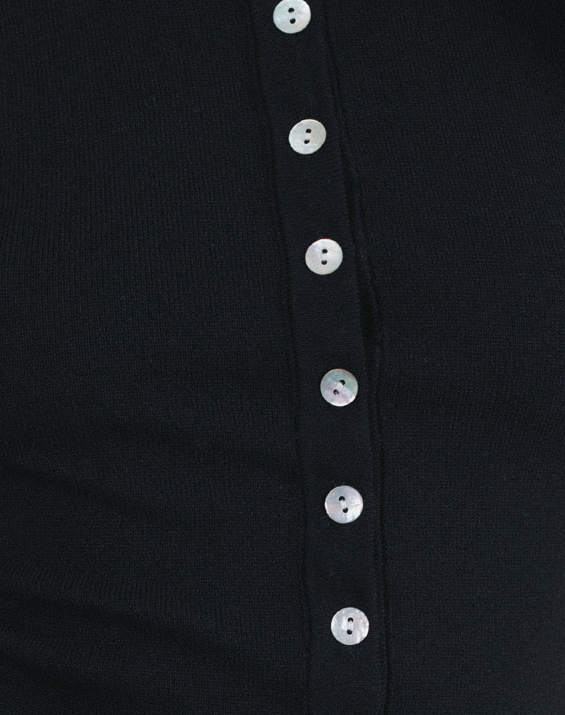 Elmira Top in Flat Knit Black - Image 6