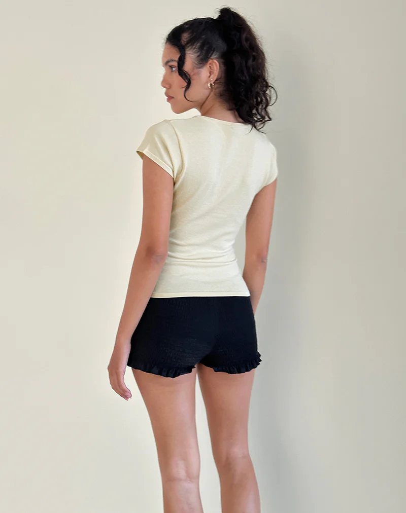 Elmira Top in Flat Knit Cream - Image 3