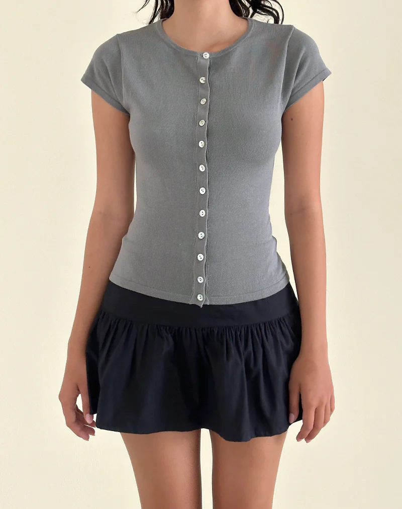 Elmira Top in Flat Knit Grey - Image 4