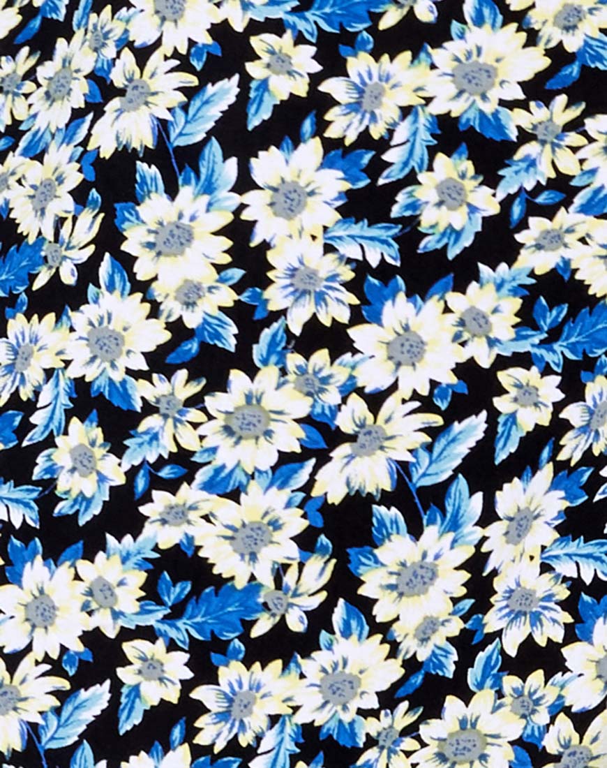 Elna Babydoll Dress in Aster Blue - Image 5