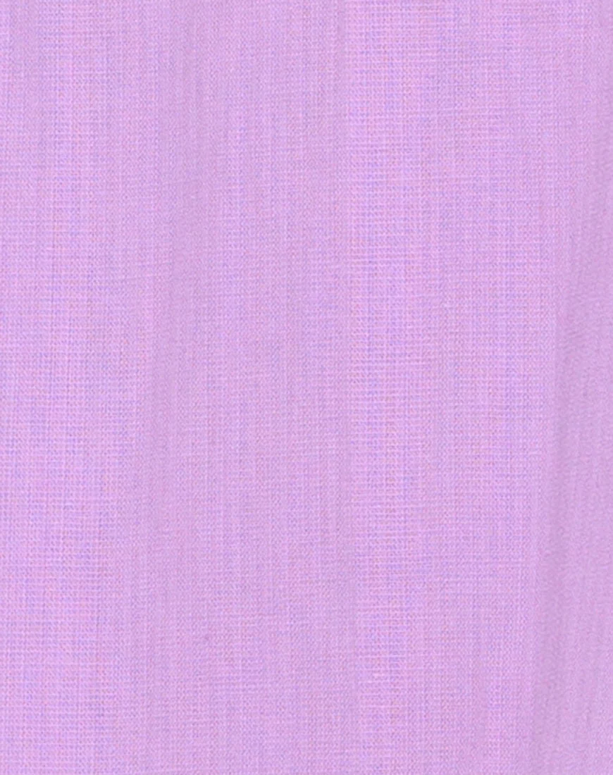 Elna Babydoll Dress in Lilac - Image 9