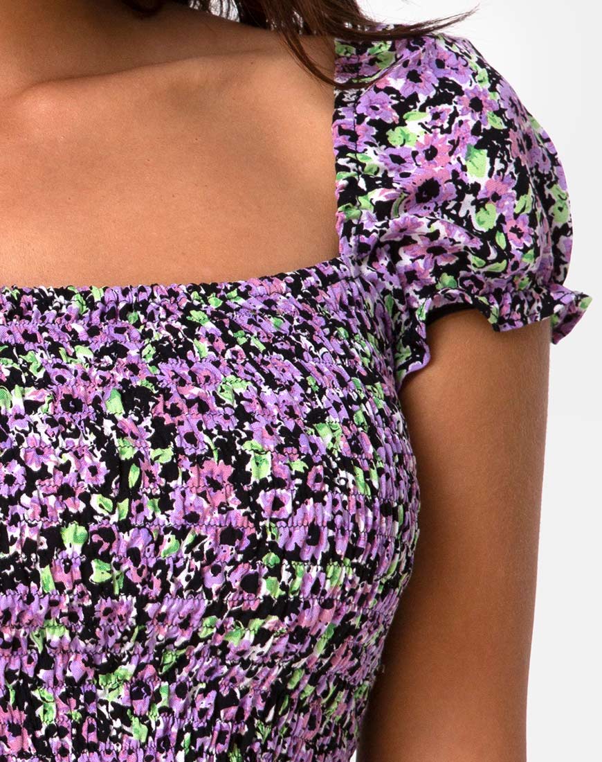 Elso Crop Top in Lilac Blossom - Image 5