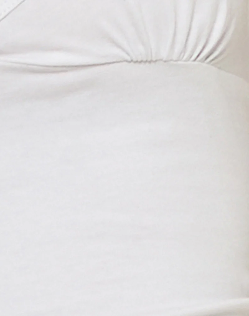 Elspe Halterneck Top in White - Image 5
