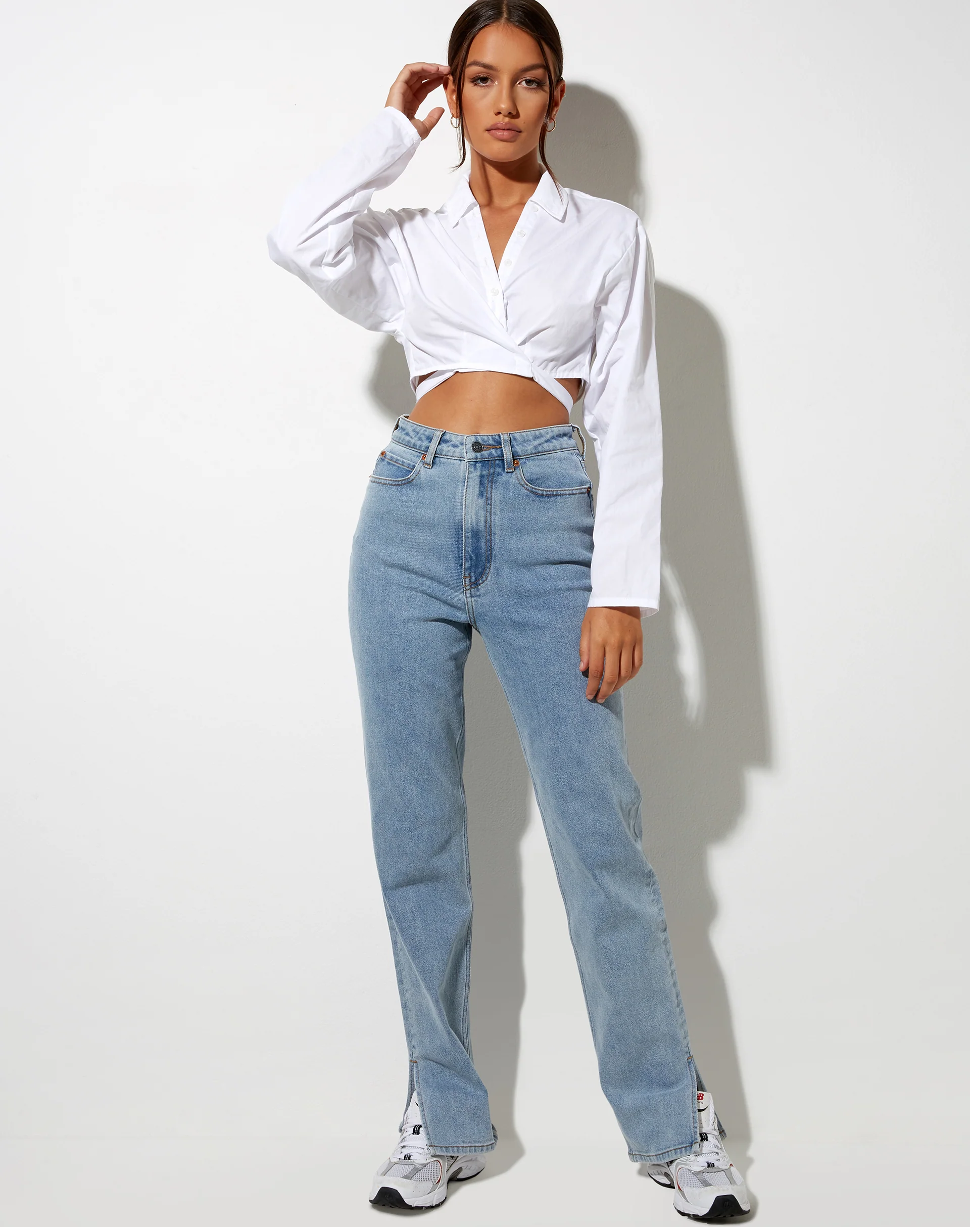Elyse Crop Top in White - Image 6