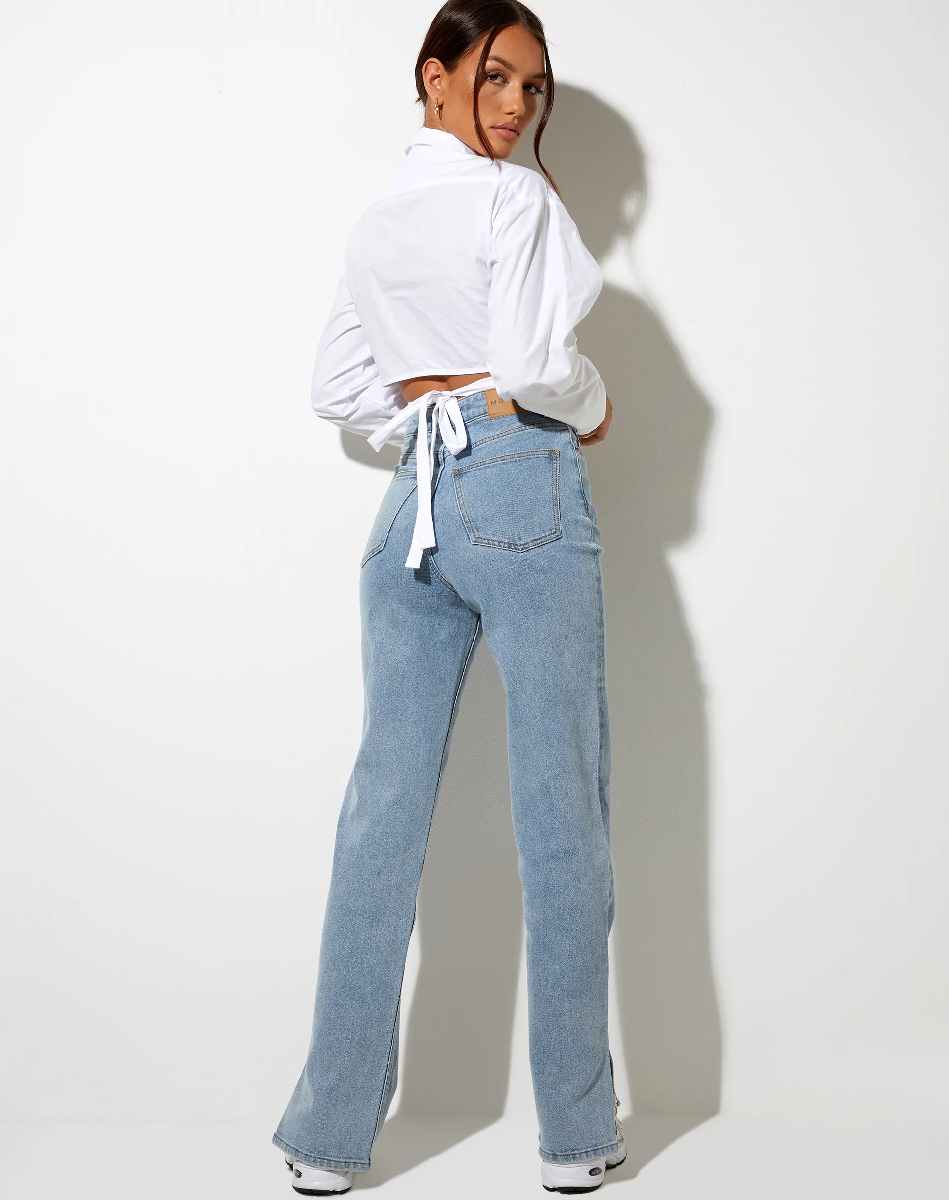 Elyse Crop Top in White - Image 7
