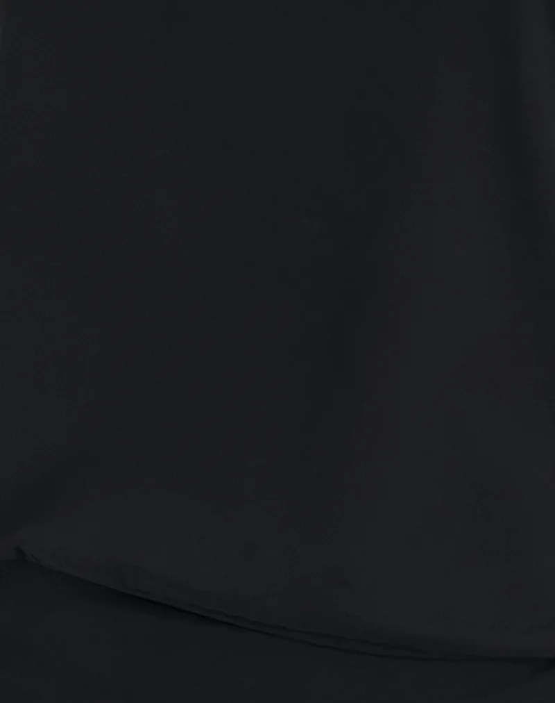 Elysian Asymmetric Top in Cupro Black - Image 5