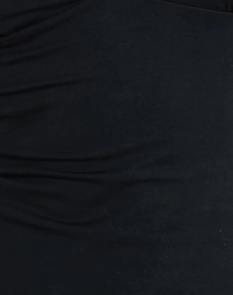 Emberly Plunge Top in Black - Image 6