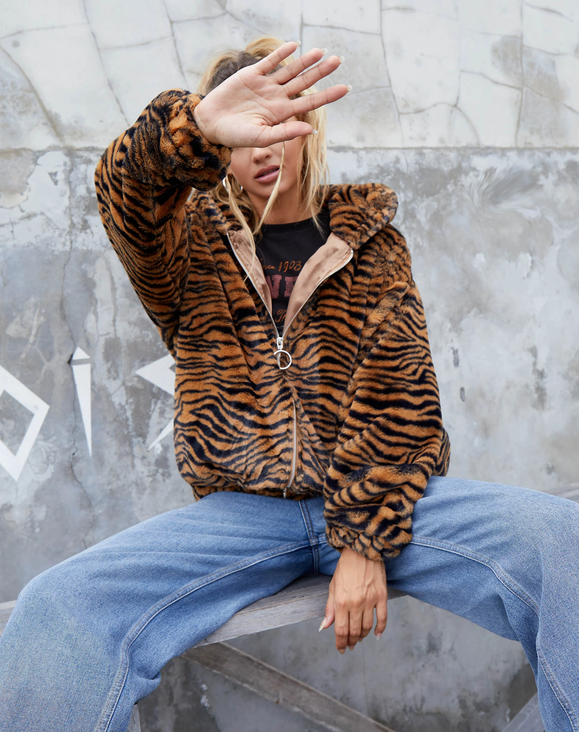 Emerson Jacket in Tiger Brown - Image 2