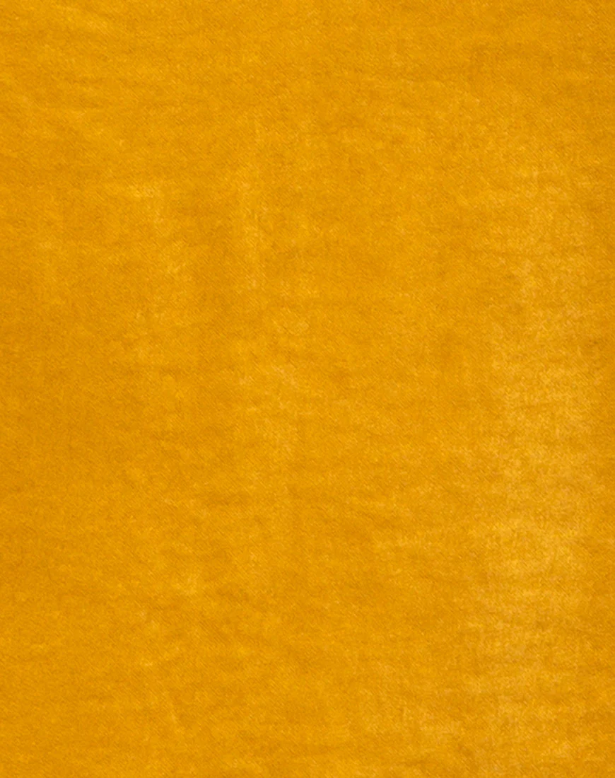 Emilia Slip Dress in Satin Turmeric - Image 5