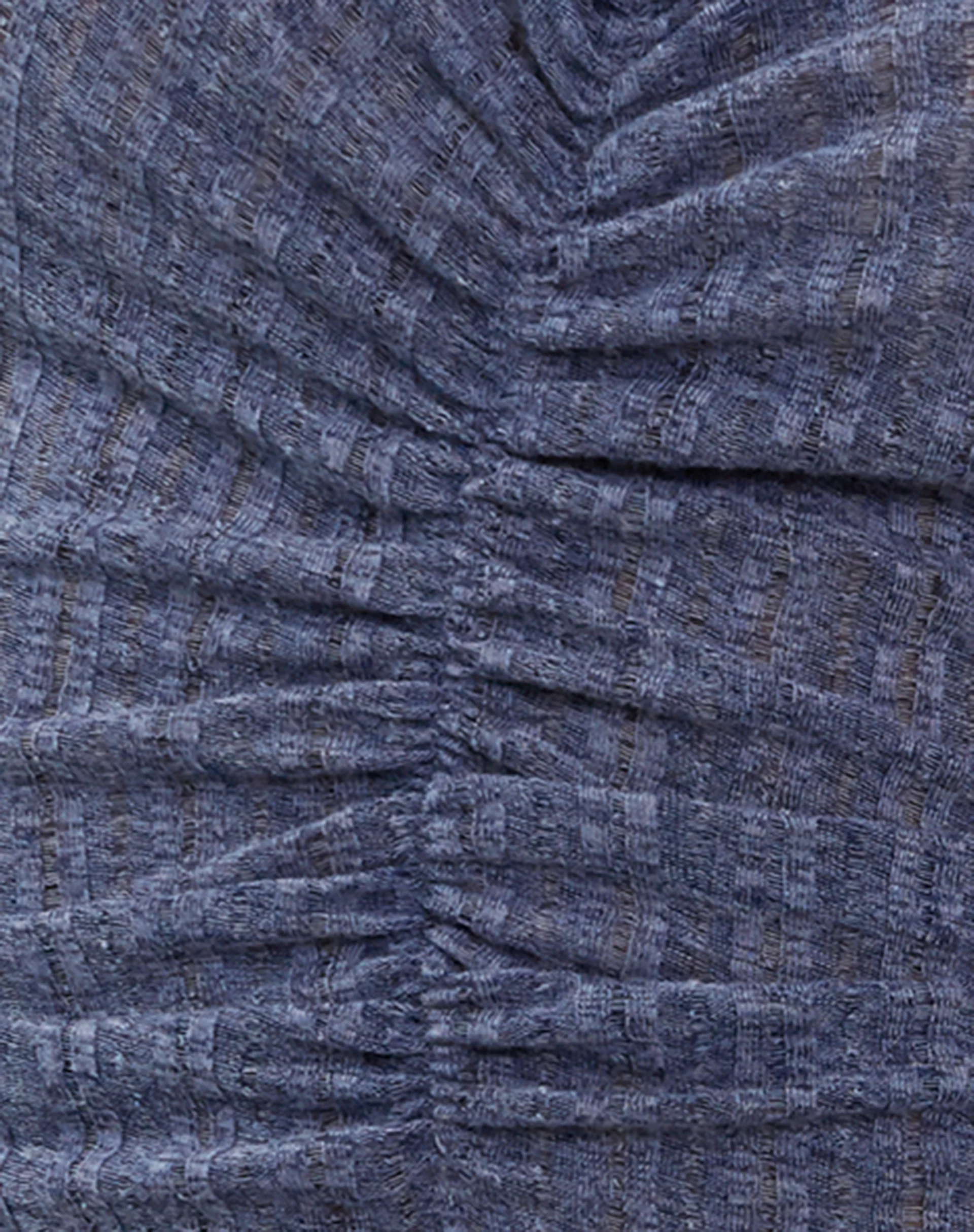 Enzley Knitted Halterneck Top in Navy - Image 5