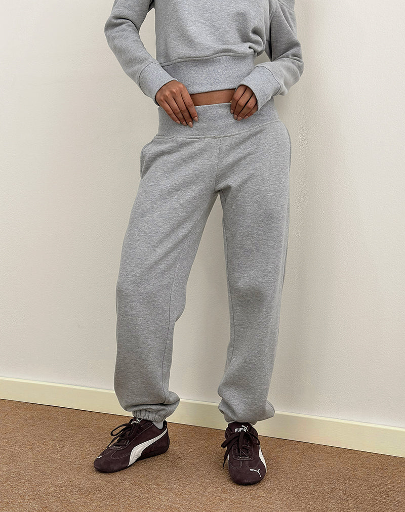 Epsie Oversized Jogger in Grey Marl - Image 5