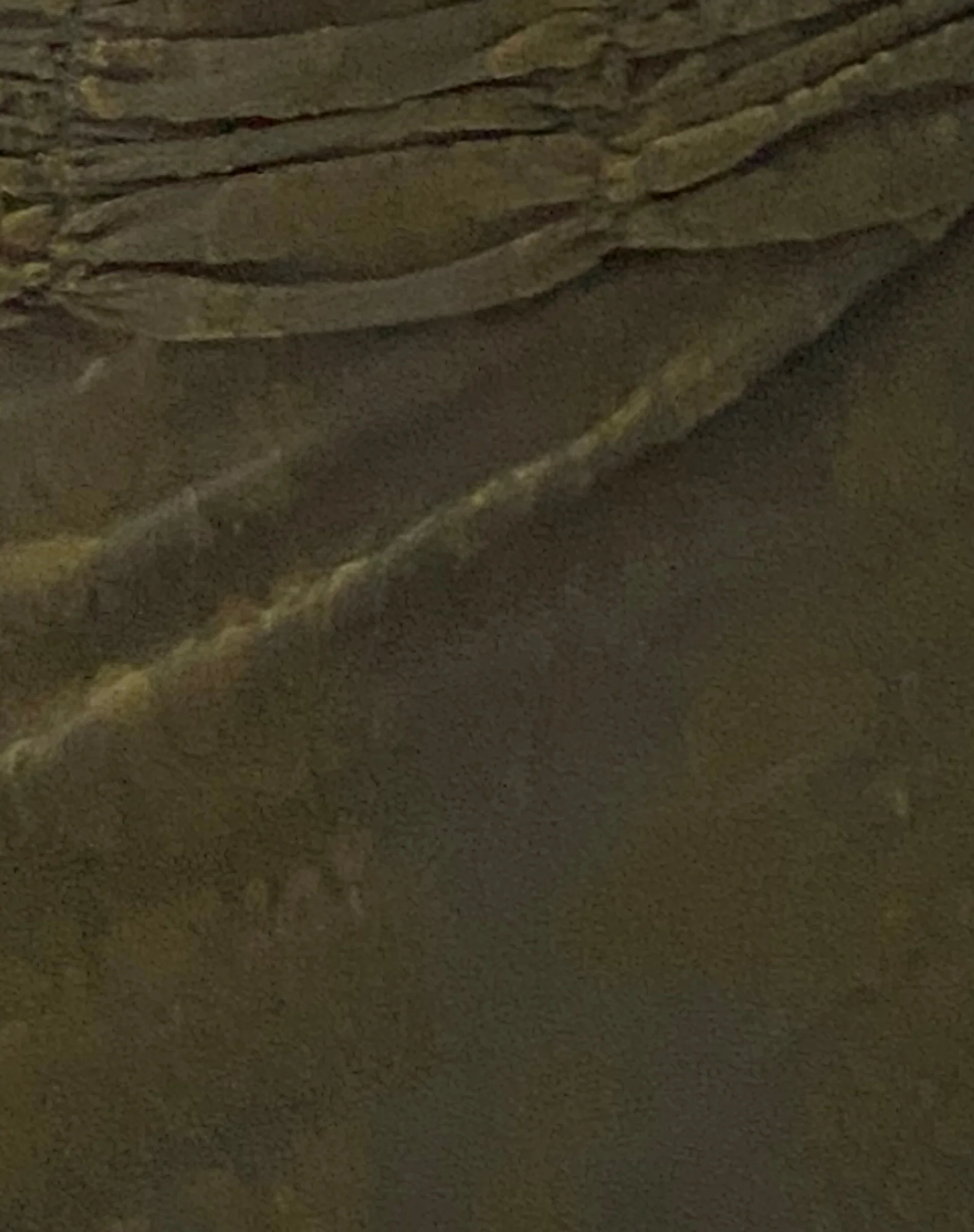 Erato Midi Skirt in Abstract Botanic Dark Olive - Image 7