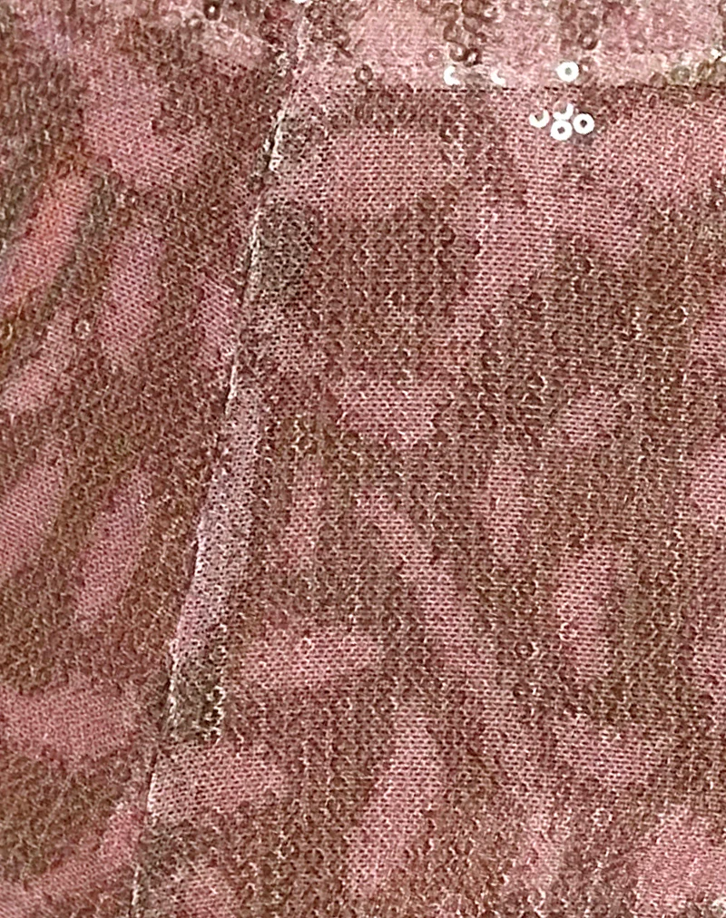 Erna Micro Short in Boho Batik Sequin Pink - Image 7