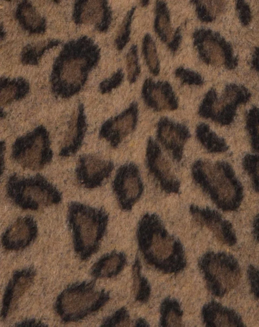 Ernest Boyfriend Coat Leopard Print Grey - Image 5