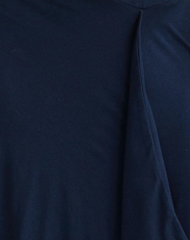 Esmeray Midi Skirt in Navy - Image 6