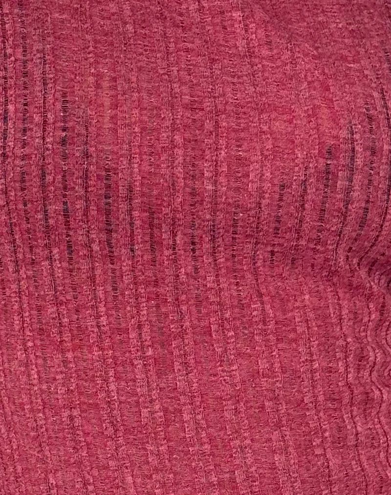 Etta Vest Top in Burgundy - Image 6