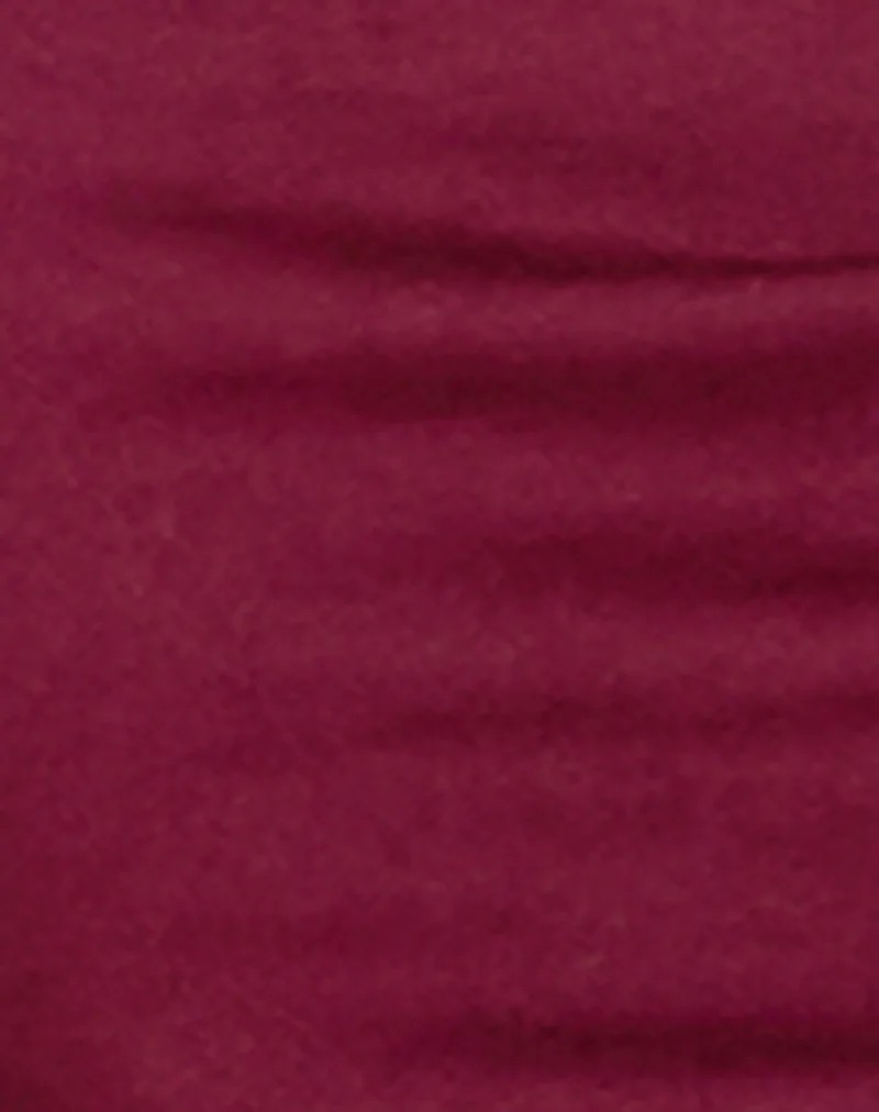 Eunia Short in Burgundy - Image 6