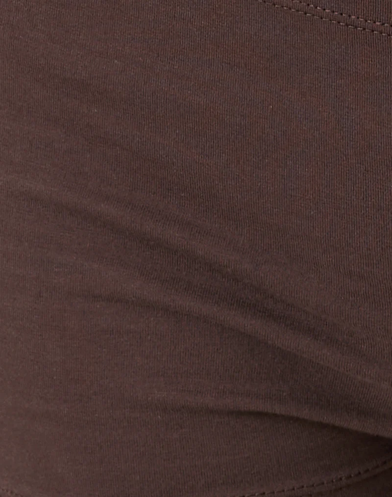 Eunia Micro Shorts in Deep Mahogany - Image 6