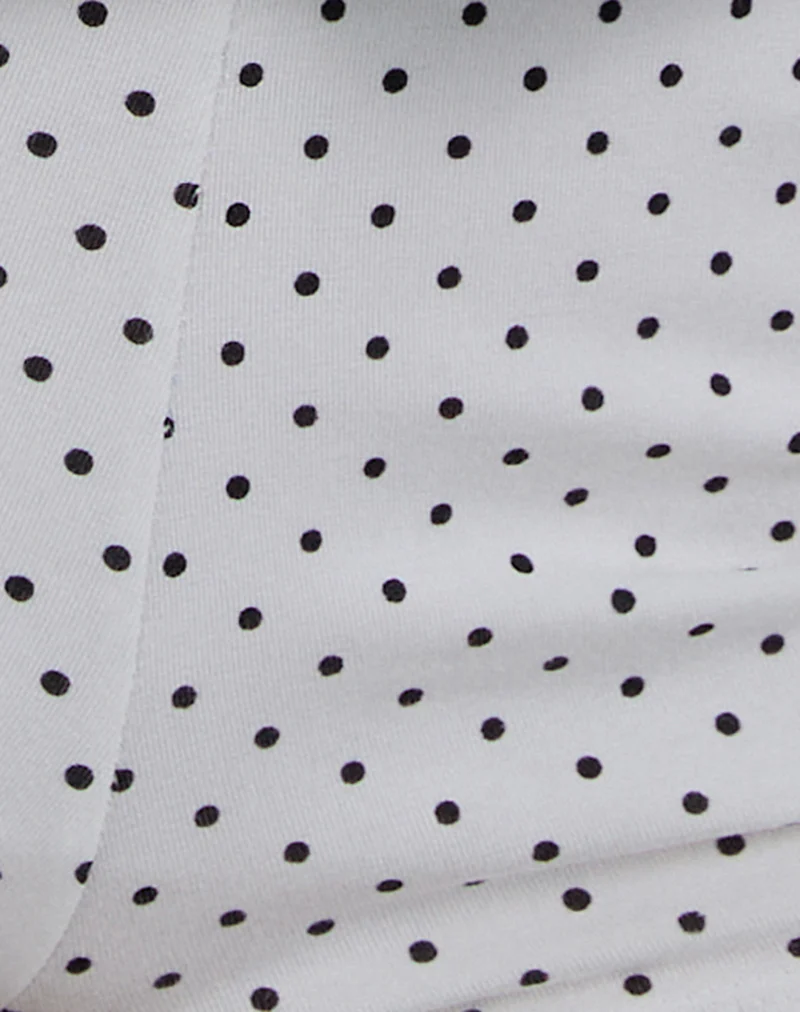 Eunia Short in Micro Polka White - Image 7
