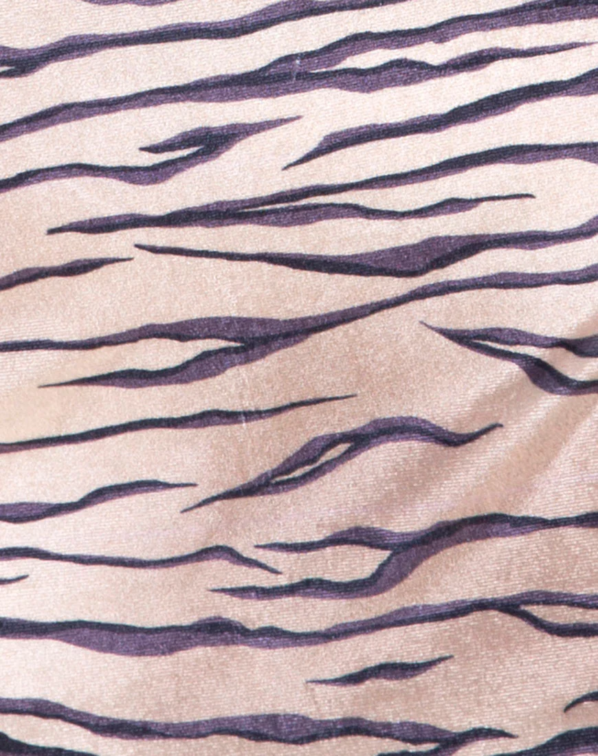 Ewi Skirt in Velvet Golden Tiger - Image 5