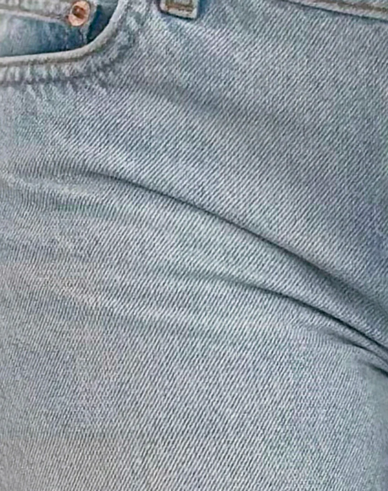 Extra Low Rise Flare in Breeze Blue Wash - Image 7