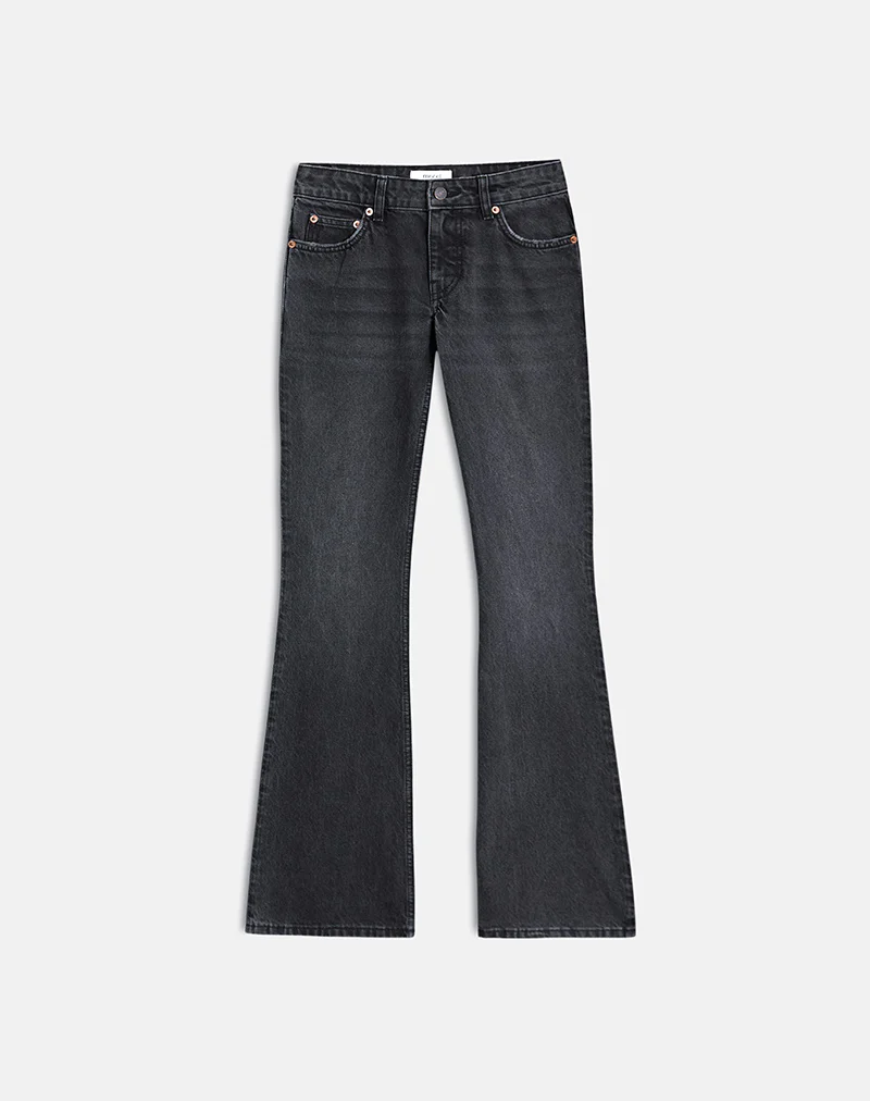 Extra Low Rise Flare Jeans in Vintage Black - Image 5