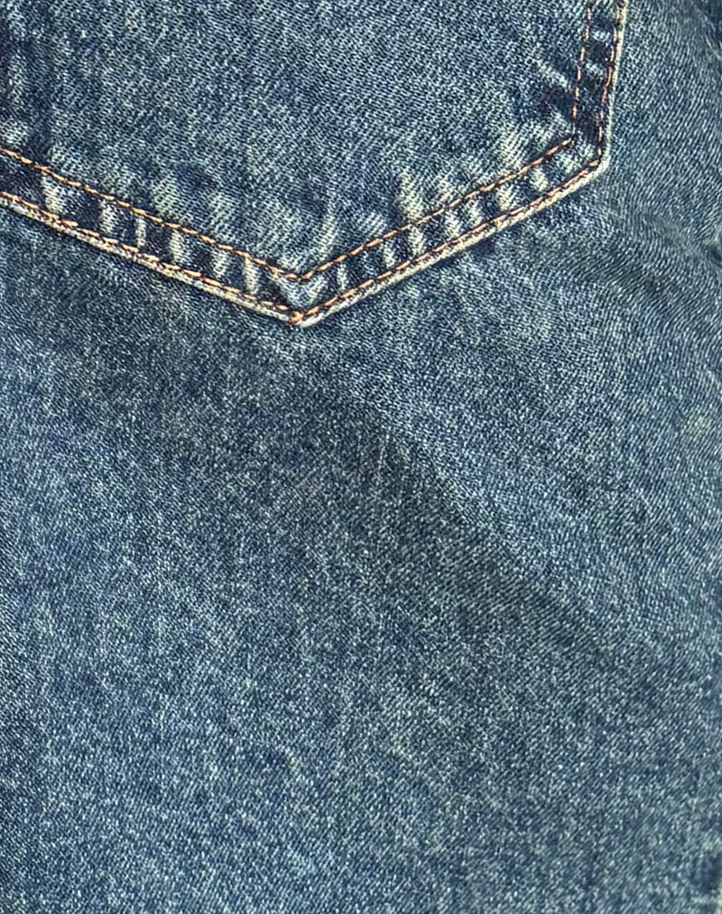 Roomy Extra Wide Jeans in Brown Blue Acid - Image 6