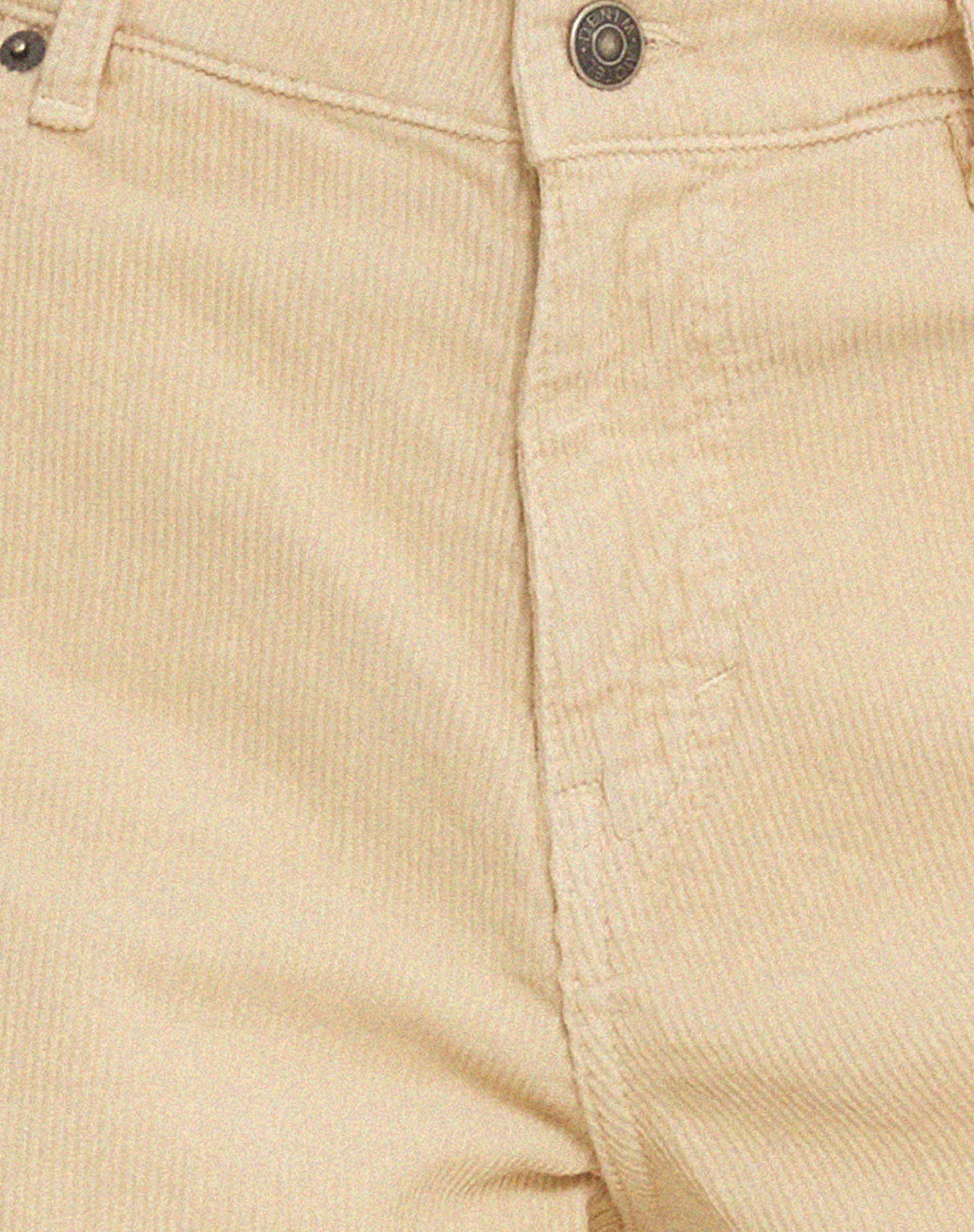 Roomy Extra Wide Low Rise Jeans in Cord Light Tan - Image 7