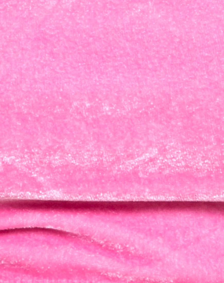 Fabienne Bikini Bottom in Velvet Candy Pink - Image 5