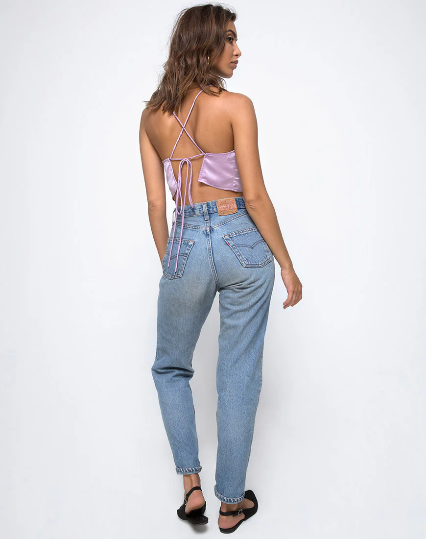Fair Cami Top in Satin Lilac - Image 4