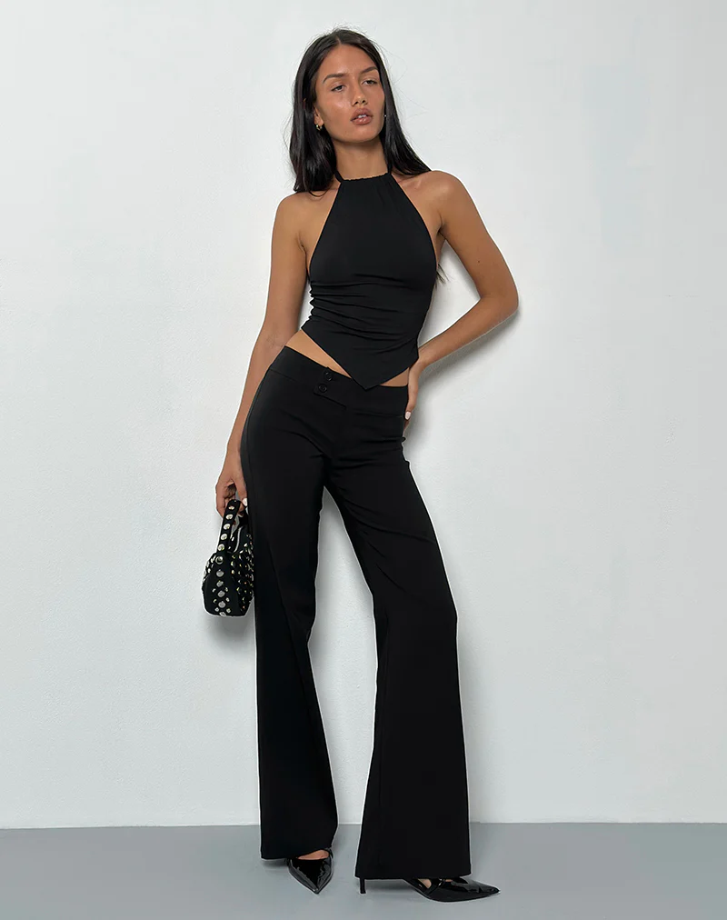 Falita Tailored Trouser in Black - Image 5