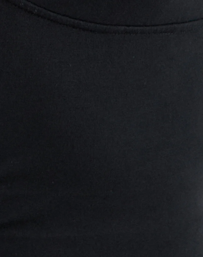 Fara Top with Beads in Jersey Black - Image 6