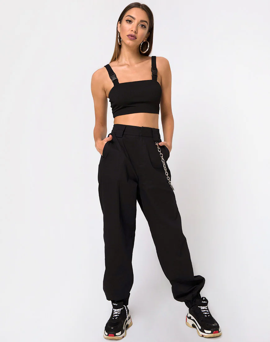 Farety Top in Black with Derlin Clip - Image 3
