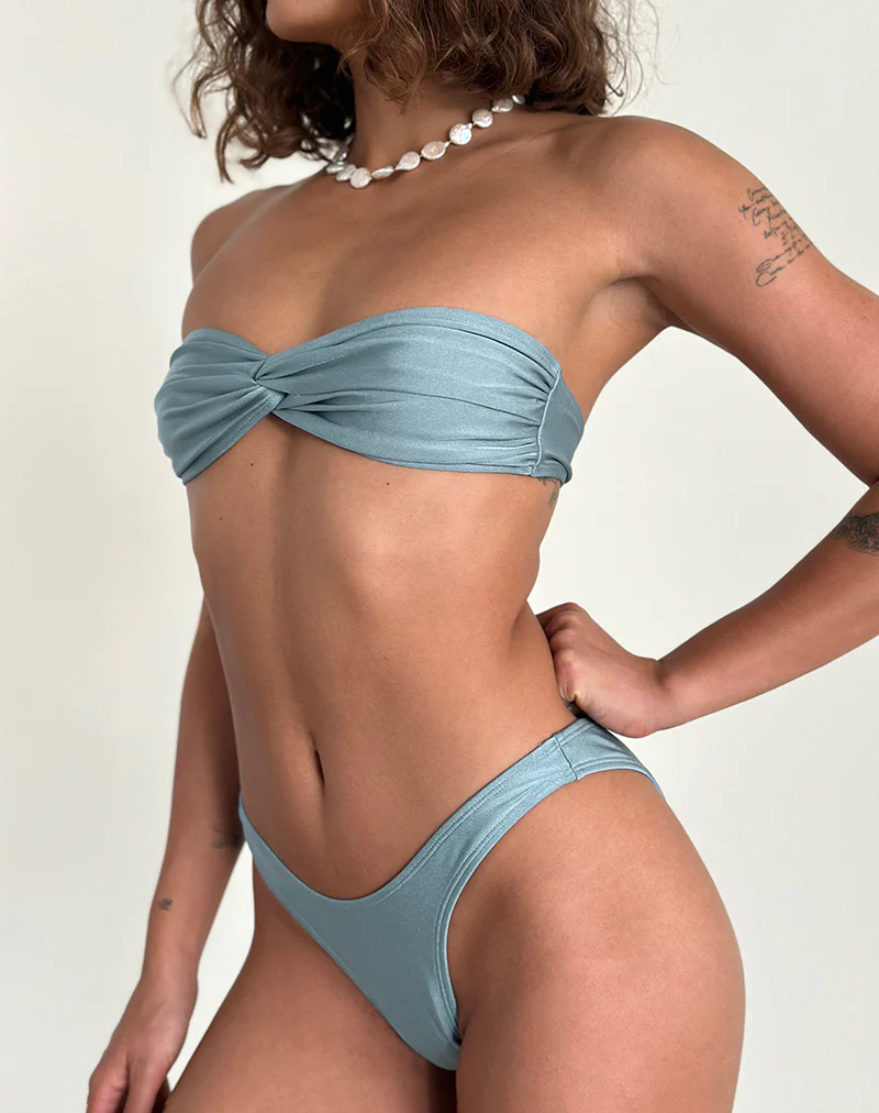Farida Bikini Bottom in Sky Blue - Image 4