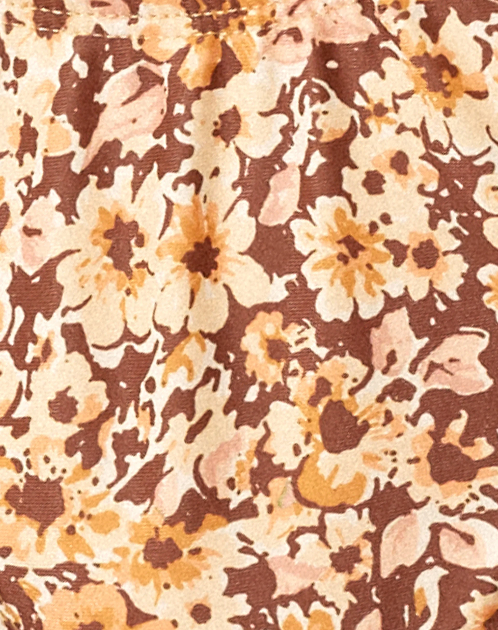 Farida Bikini Bottom in Small Flower Brown - Image 7