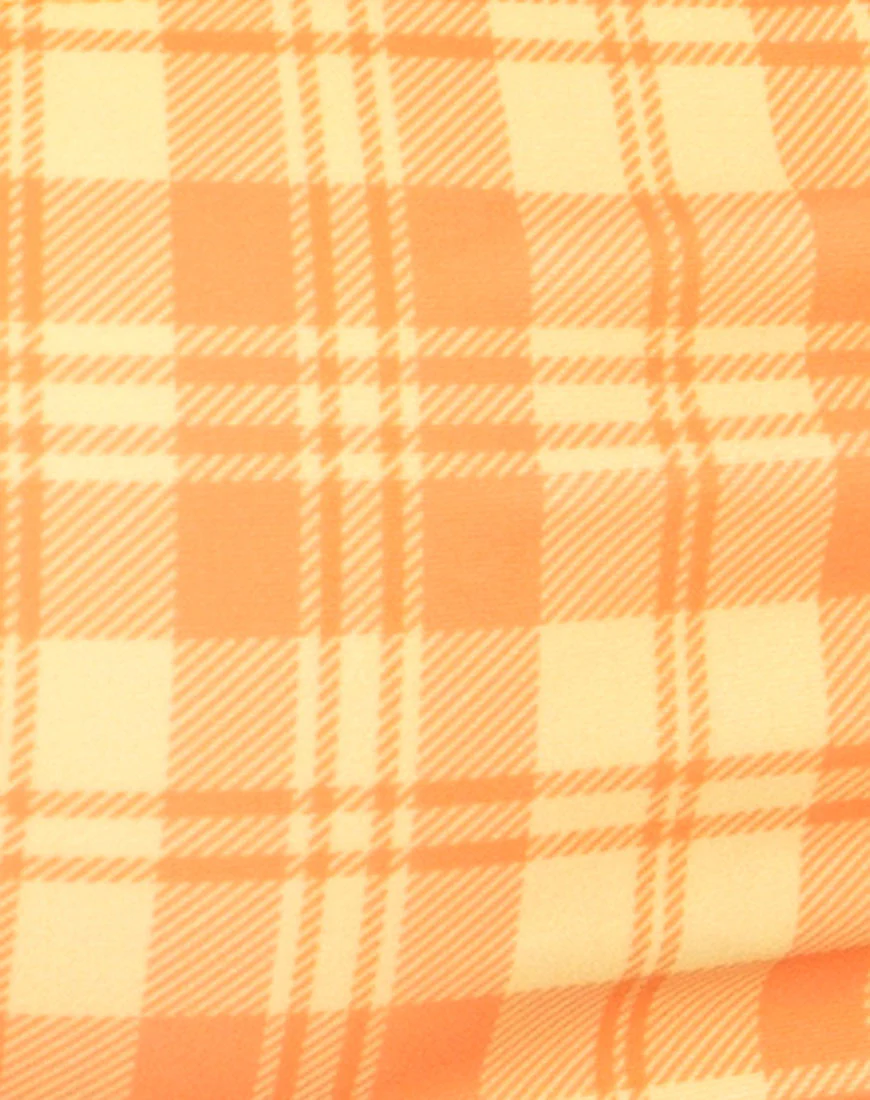 Farida Bottom Bikini in Checking Out Orange - Image 6