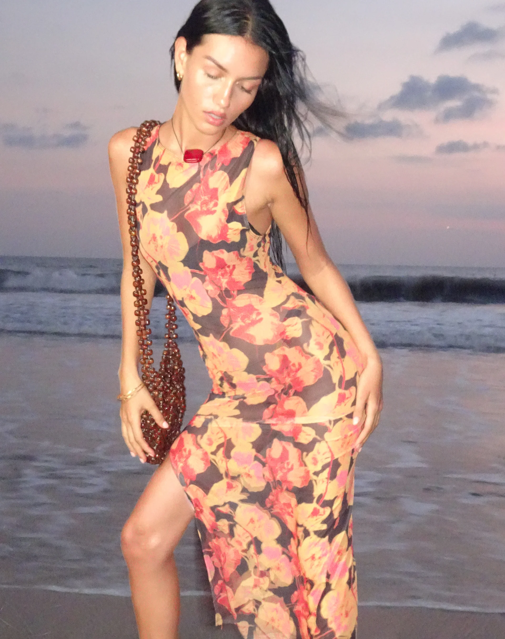 Farsha Maxi Dress in Orchid Sunset - Image 7