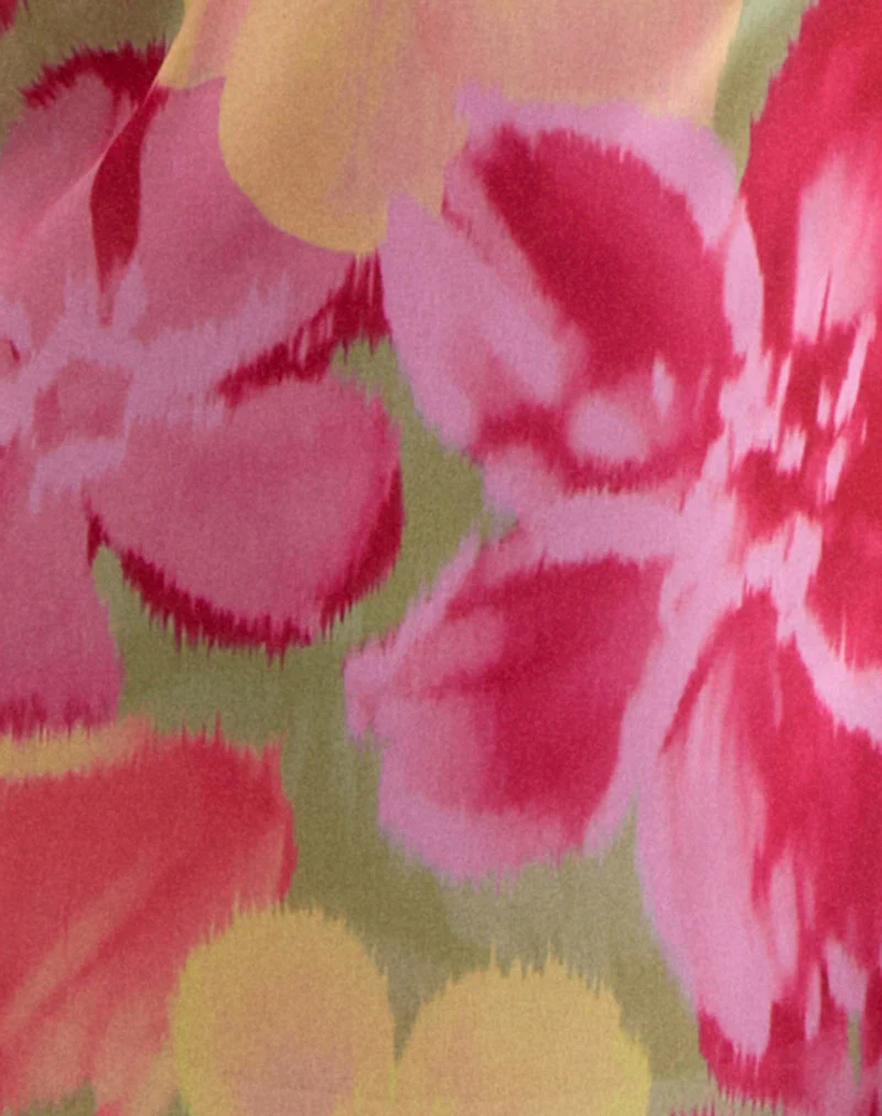 Fasha Maxi Dress in Bold Multi Colour Floral - Image 7