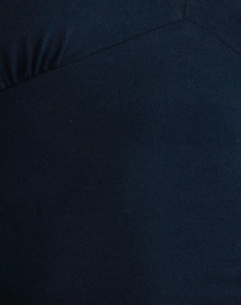 Faye Long Sleeve Top in Navy - Image 6