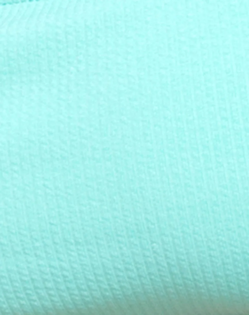 Febe Bikini Top in Mini Rib Mint - Image 5