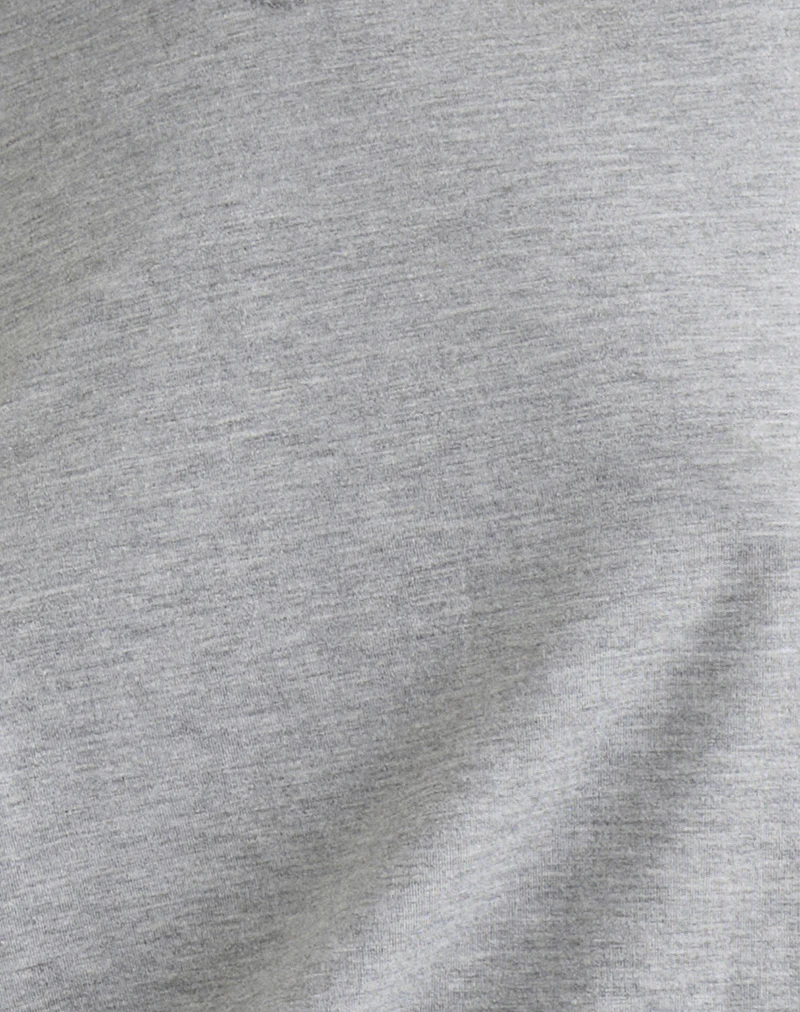 Feman Top in Jersey Grey Marl - Image 6
