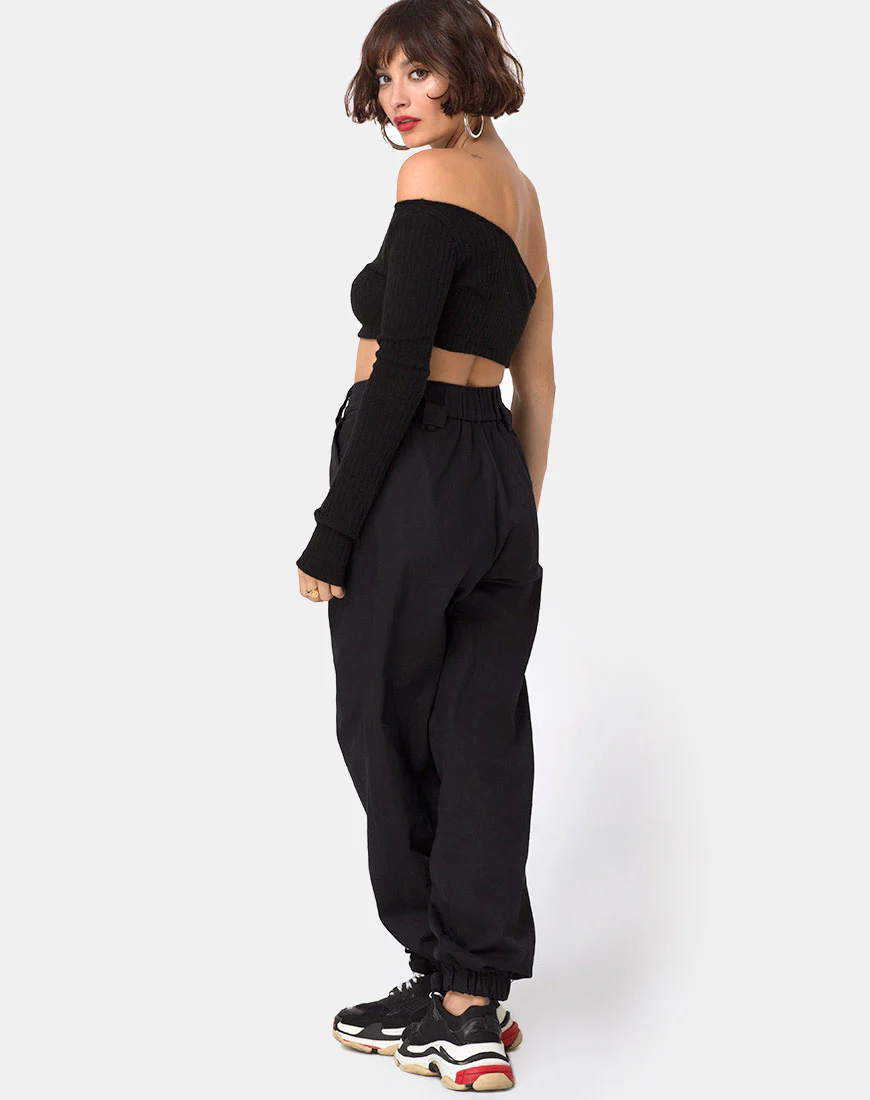 Fiax Top in Rib Black - Image 4